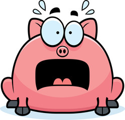 Terrified Little Pig