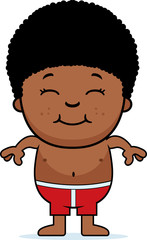 Boy in Swimsuit
