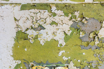 alte Farbe Farbschichten, Shabby Colors abgeblätterte Farbe zerkratzt layers of old colors textur,...