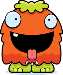 Hungry Cartoon Fluffy Monster