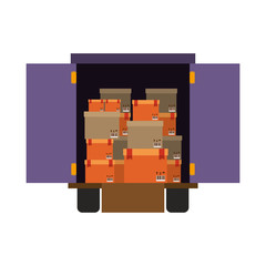 Delivery and logistic icon vector illustraton graphic design