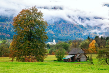 Idyllic landscape in the Alps