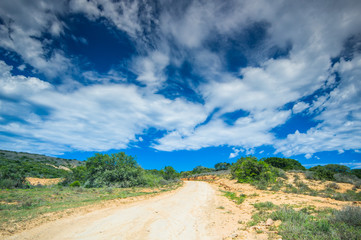 Typical landscpae of Transkei region in Eastern CApe, South Africa