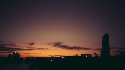 Naklejka premium Brisbane Sunset 3