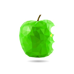 Vector polygon apple