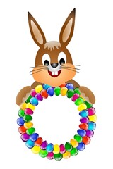 Osterhase Ostern Ostereier Kreis
