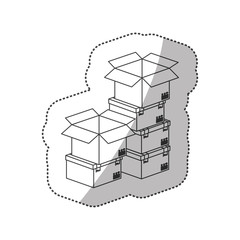 Delivery and logistic icon vector illustraton graphic design