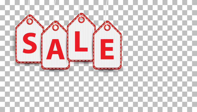 Sale hanging price tag pictogram icon. Pictogram for business, marketing, internet concept on isolated background. Trendy modern vector symbol for web site design.