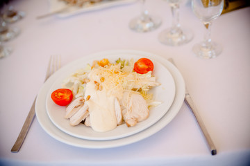 Luxury, elegant wedding reception table arrangement, floral centerpiece