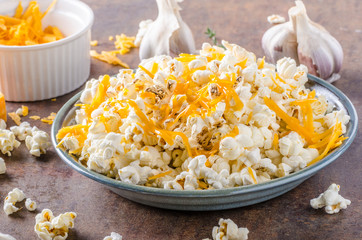 Homemade cheese popcorn