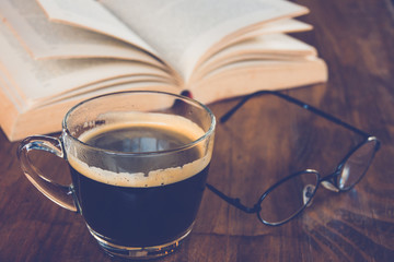 coffee and book