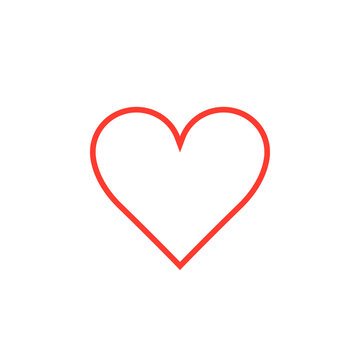 Red Heart Outline Images – Browse 60,743 Stock Photos, Vectors, and Video