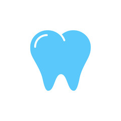 Tooth icon vector, solid logo illustration, pictogram isolated on white