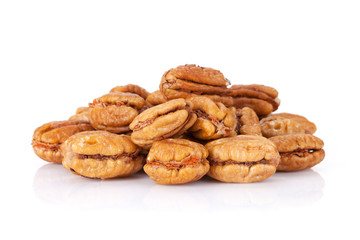 Fototapeta na wymiar Pecan nuts
