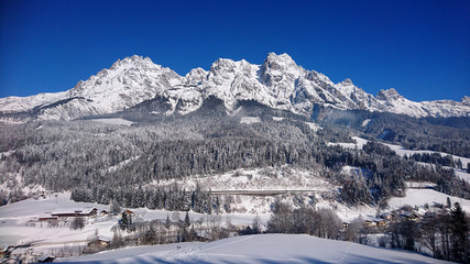 Mountain view from Leogang Austria
