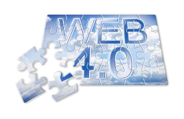 WEB 4.0 - concept image in puzzle shape