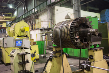 electric motor rotor of stock.