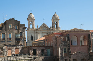 Fototapeta na wymiar Chiesa di San Francesco, Catania, Sizilien, Italien