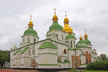 Fototapeta na wymiar Ukraine. Kiev. View at Sophia Cathedral