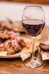 glass of red wine
