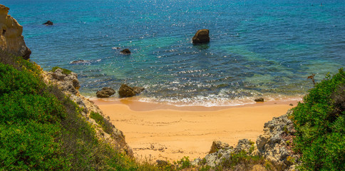 Rocky Beach at Algarve, Portugal