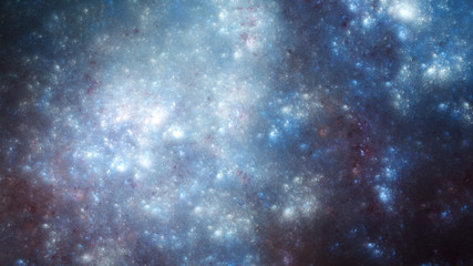 Night starry sky. Accumulation distant galaxies. 3D surreal illustration. Sacred geometry. Mysterious psychedelic relaxation pattern. Fractal abstract texture. Digital artwork graphic astrology magic