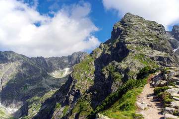 Fototapeta na wymiar Koscielec peak in the High Tatras. Poland
