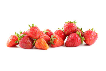 Strawberries isolated on a white background