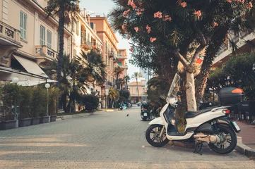 Foto op Plexiglas scooter in the street. Italy © maximuscci