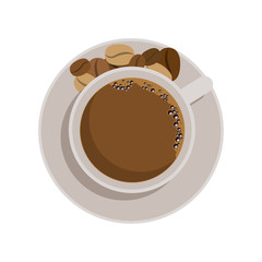 Delicious coffee cup icon vector illustration graphic design