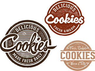 Fresh Cookies Bakery Dessert Stamp
