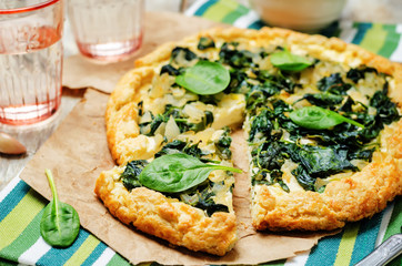Spinach Ricotta Galette
