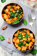 Kale sweet potato chicken stew