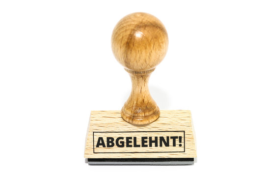 Abgelehnt-Stempel