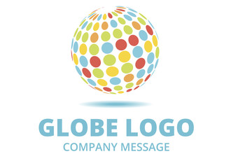 Multi Color Globe Logo