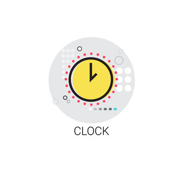 Time Management Business Timing Clock Icon Vector