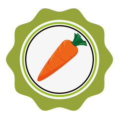 carrot vegetable fresh icon vector illustration design