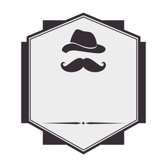 seal style hipster icon vector illustration design