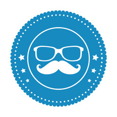 seal style hipster icon vector illustration design