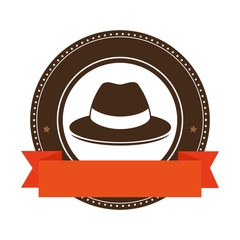 seal style hipster icon vector illustration design