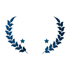 wreath crown emblem icon vector illustration design