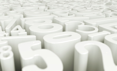 World of numbers - 3D Rendering