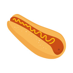 hot dog isolated icon vector illustration design