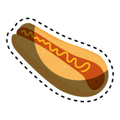 hot dog isolated icon vector illustration design