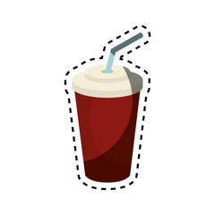 soda glass isolated icon vector illustration design