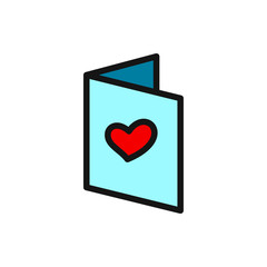 love letter icon illustration