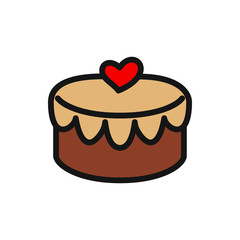 heart lock icon illustration