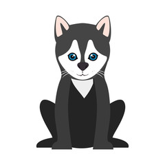 cute dog isolated icon vector illustration design