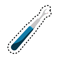 sewing needle isolated icon vector illustration design