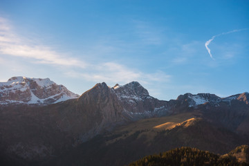 Mountain landscape in a sunny day